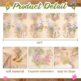 Windkream daisy embroidery close-up highlighting detailed craftsmanship for refined events