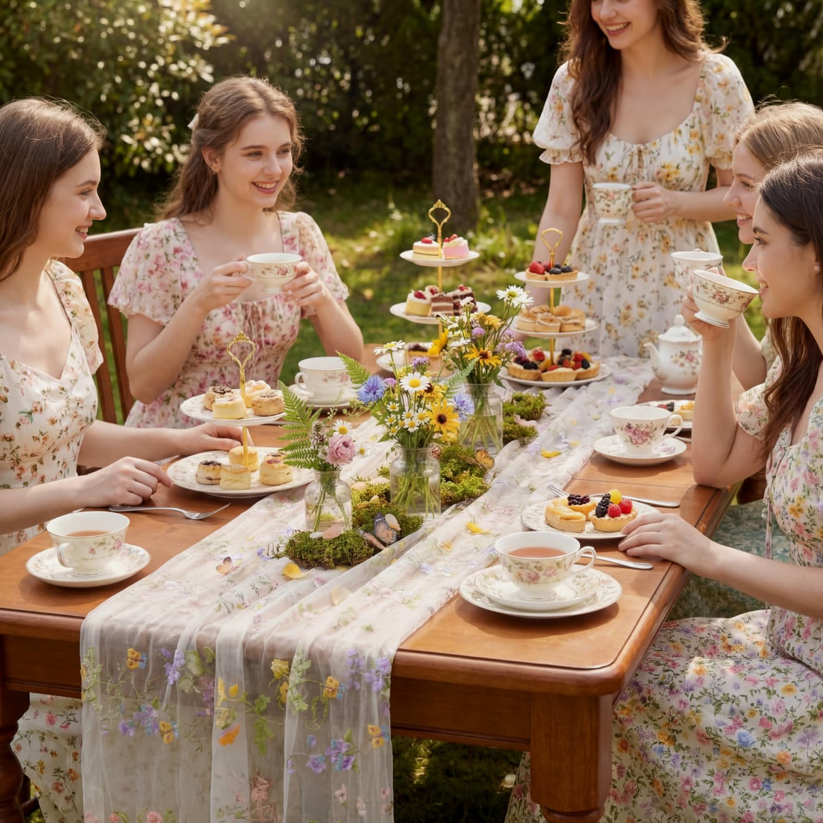 Windkream versatile decor that can be cut to fit different table sizes.