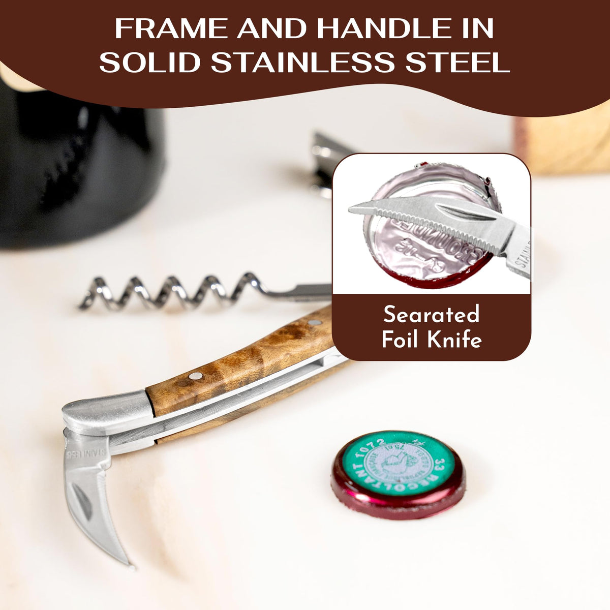 Wine Chic bottle opener for easy beverage access.
