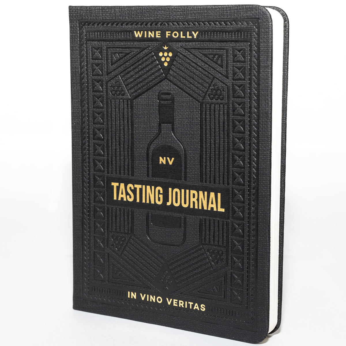 Wine Folly tasting journal cover shown for portable wine notes on the go