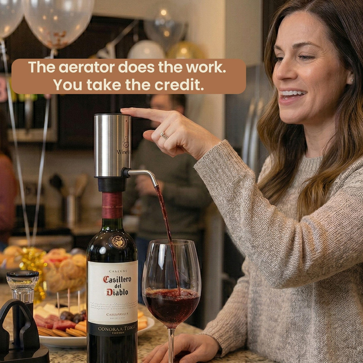 WineWhiz premium stainless steel construction for durable use.
