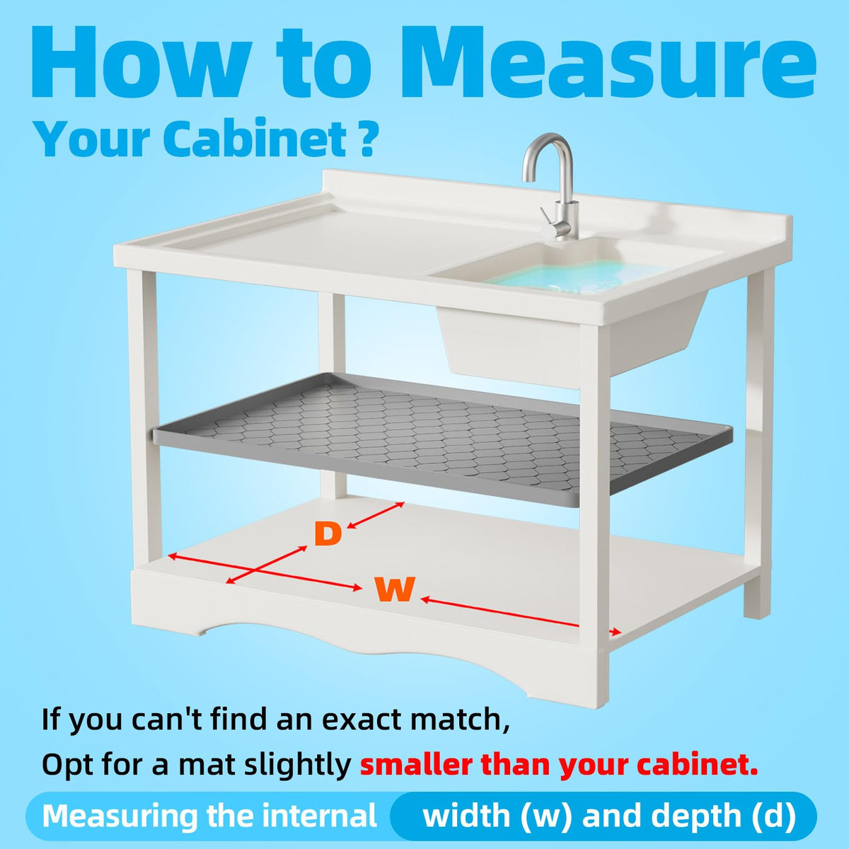 Winisok shelf liner solution helps organize and protect storage space.