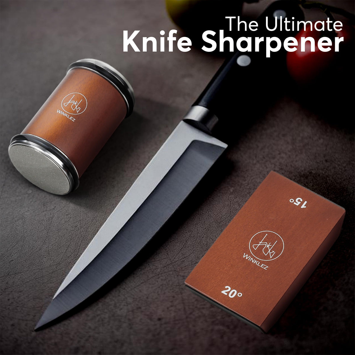 Winklez magnetic holder keeps blade secure for safe sharpening