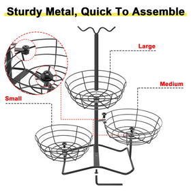 Winmien baskets can be stacked or separated for flexibility.
