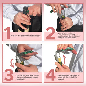 Wino Wine Key foil cutter captures clean foil removal