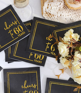 Winoo Cheers to Years napkins party table decor ready for celebrations