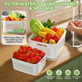 Winproper 57oz fruit container ideal for mid-size produce like berries and greens