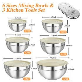 Winproper airtight BPA-free lids keep foods fresh and prevent splatters.