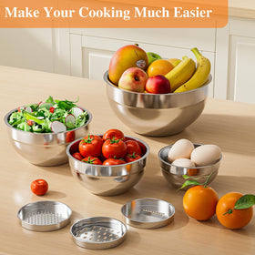 Winproper nesting design bowls stack neatly for compact kitchen storage.
