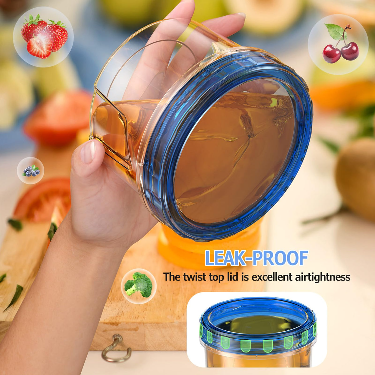 Winproper stackable design helps organize fridge and cabinets efficiently