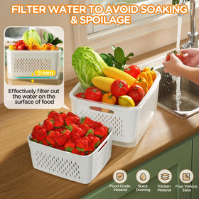 Winproper stackable design saves fridge space and reduces clutter