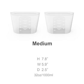 Winrock silicone bag microwave-safe for reheating meals.