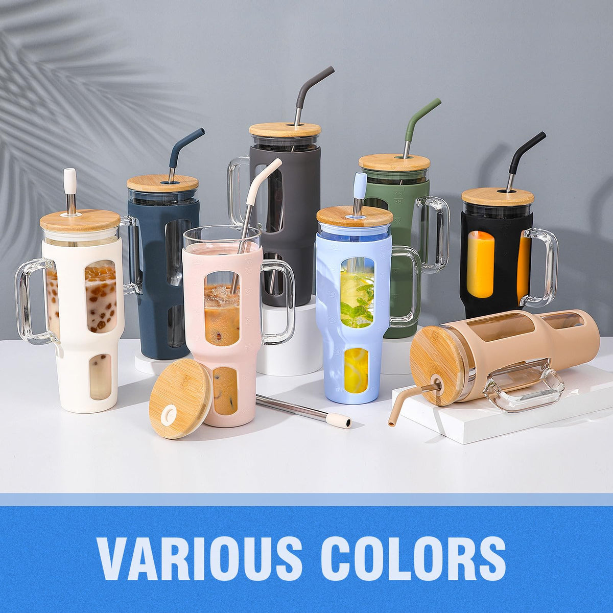 WINSA dishwasher-safe glass tumbler and sleeve for easy cleaning