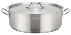 Winware SSLB-15 brazier with lid for even browning of meats