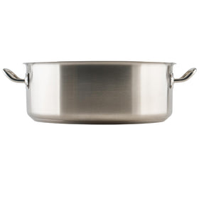 Induction-safe Winware brazier offers versatile stovetop performance.