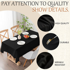 Elegant dining setup featuring Winwingo tablecloth for versatile occasions