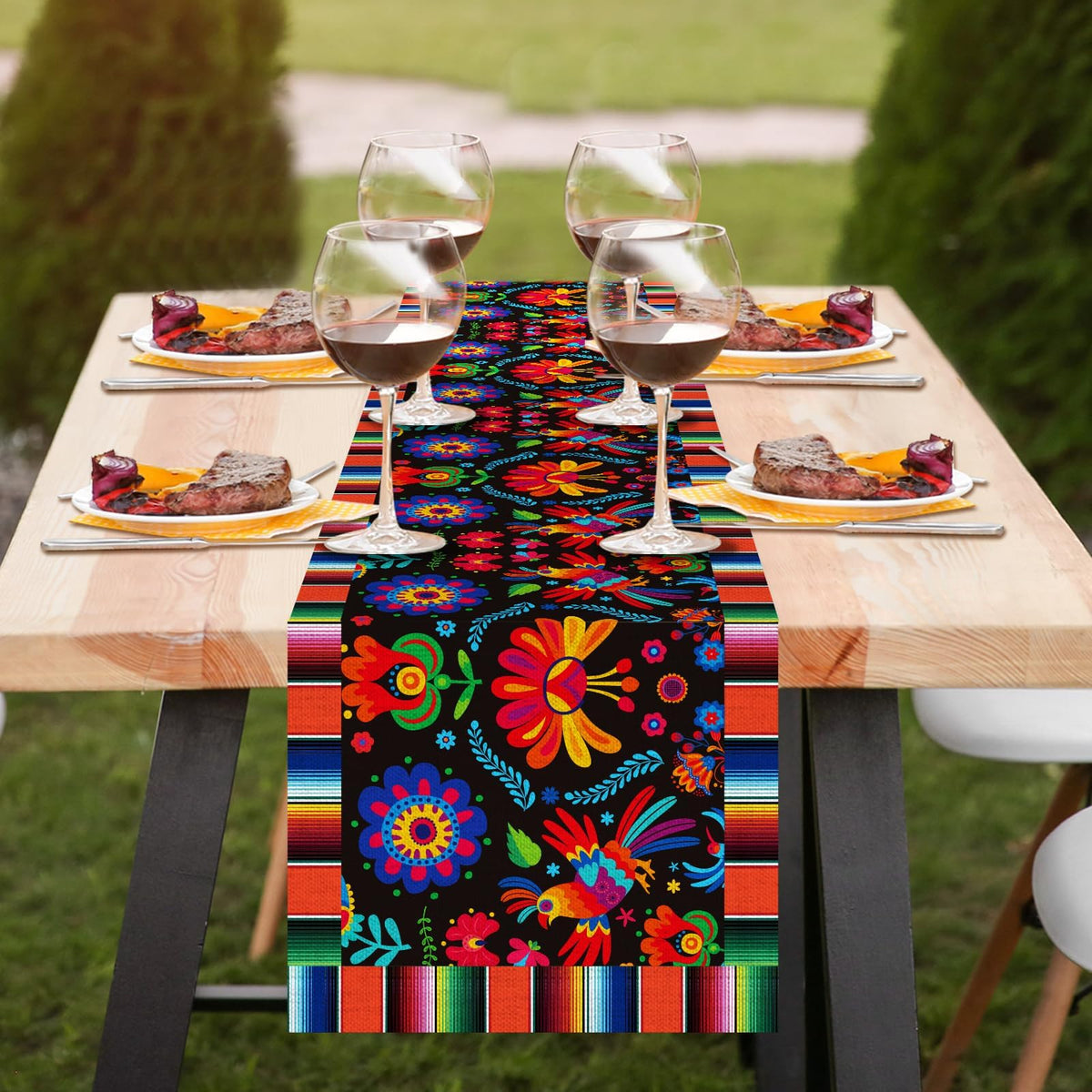 72x13 inch size fits tables for 6–8 diners