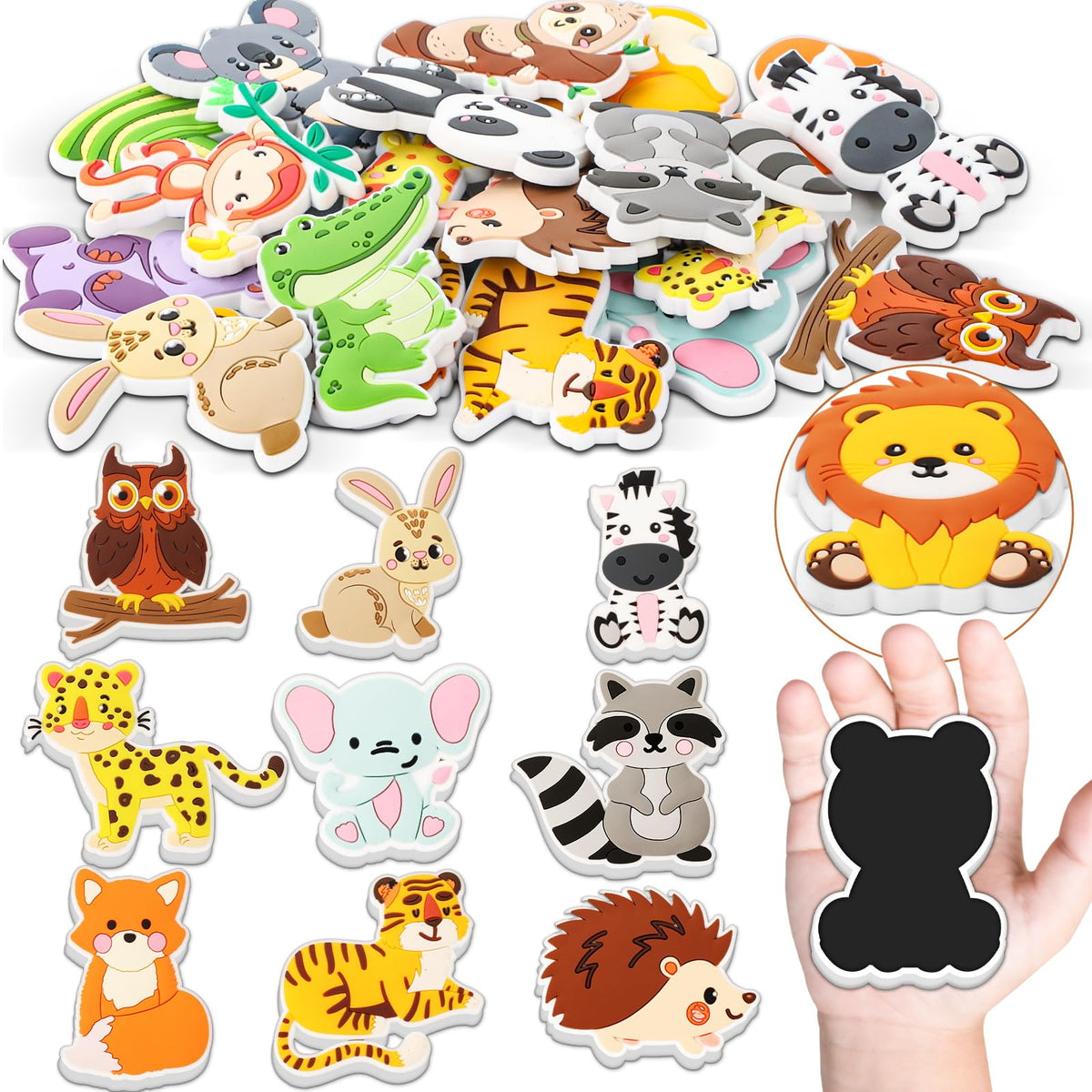 Wiooffen lion fridge magnet for kids promotes imaginative play on magnetic surfaces