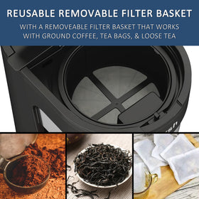 Wirsh reusable filter enabling versatile brewing with leaves, bags or grounds
