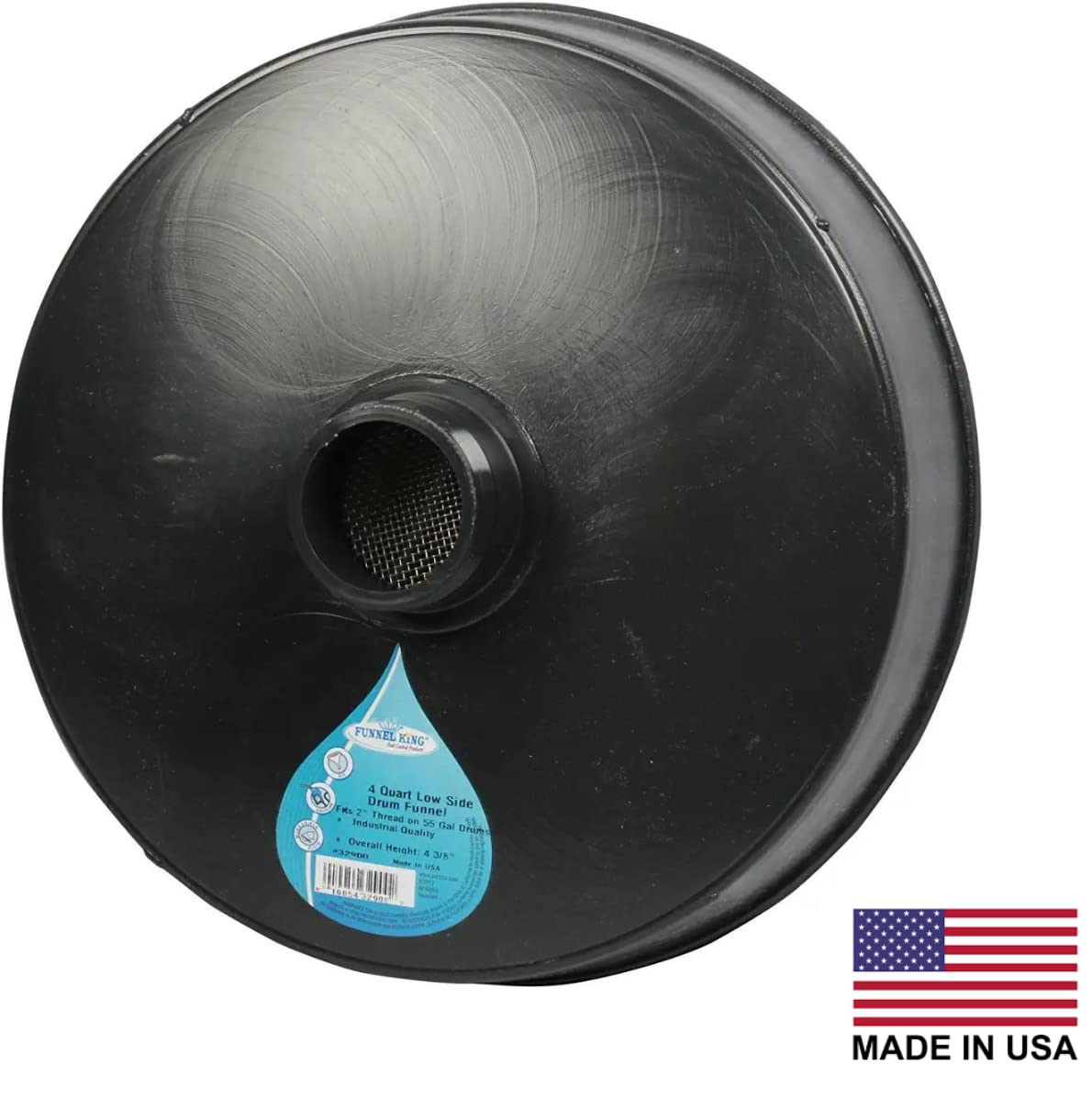 WirthCo 32900 drum funnel secure fit on a standard 2-inch drum thread