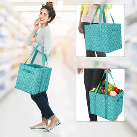 WISELIFE Reusable Bags folded-flat for compact storage