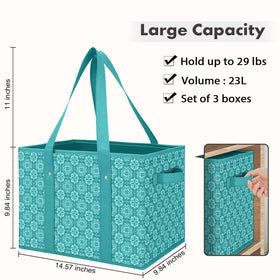 WISELIFE Reusable Bags rigid-structure view showing sturdy frame