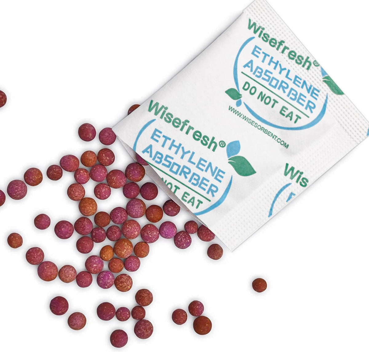 WiseFresh packets inside fridge drawer extend produce life