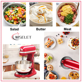 Easy to clean Wiselet beater supports quick cleanup after baking sessions