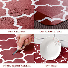 WISELIFE anti-fatigue mat by the sink adds standing comfort during prep.