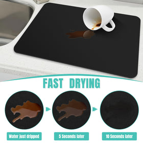 WISELIFE coffee mat is tear-resistant for long-lasting kitchen protection.