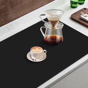 WISELIFE coffee mat rolls up for easy storage and space saving.