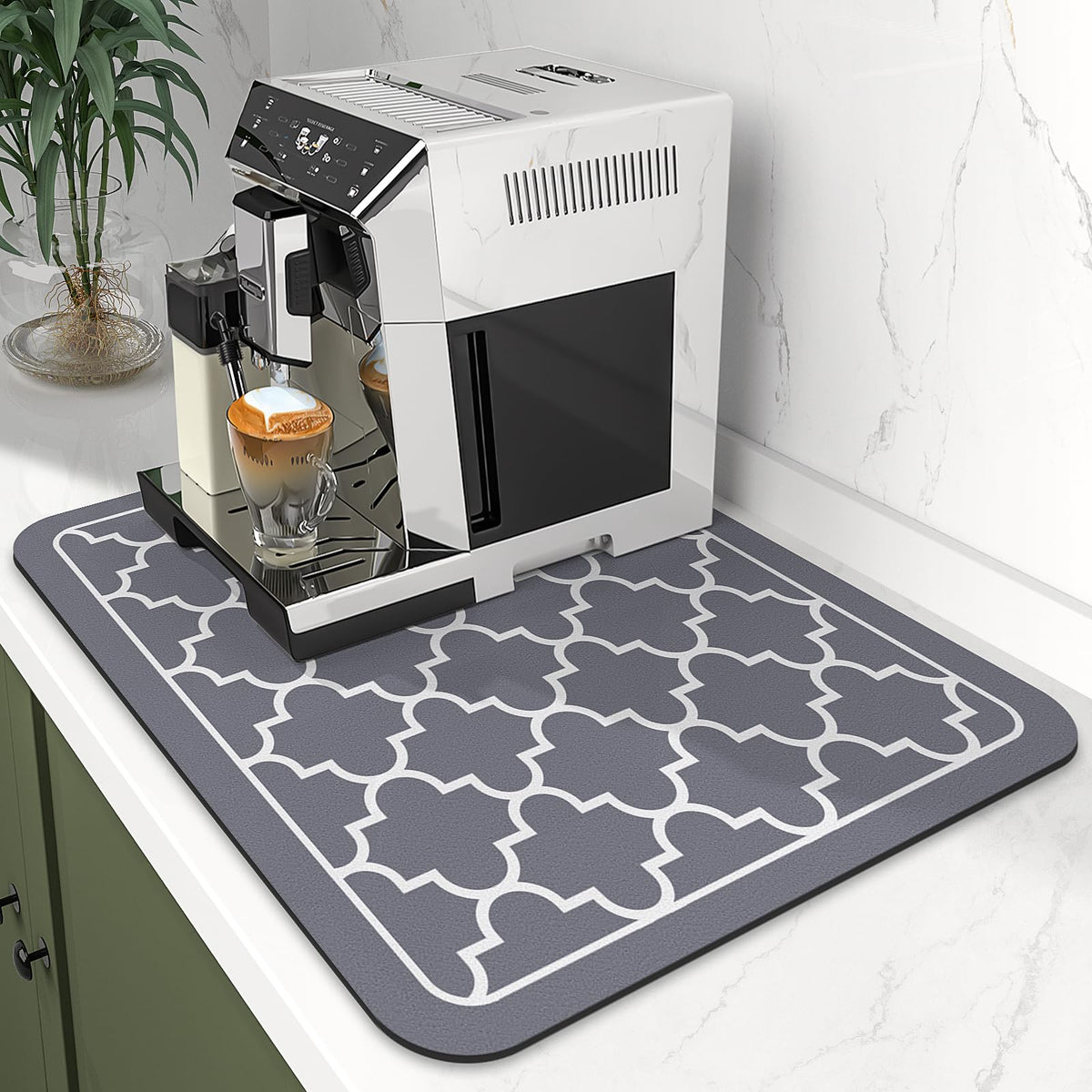 WiseLife dish drying mat large 16x24 keeps countertops dry after washing
