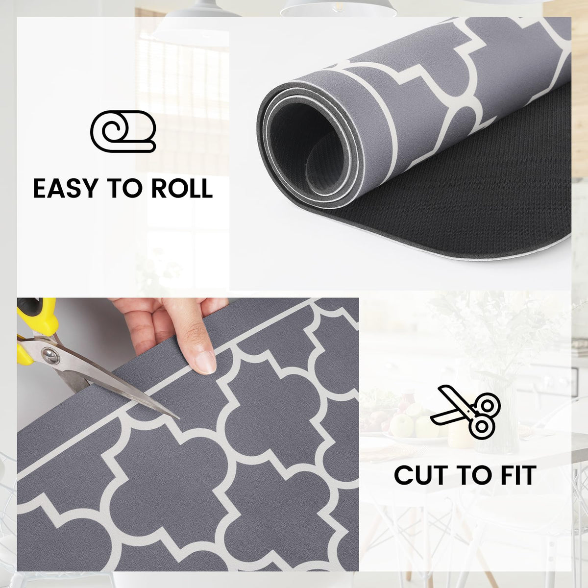 WiseLife dish drying mat four-leaf pattern adds style to your kitchen