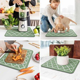 WISELIFE kitchen-counter-ready mat complements any decor and setup.