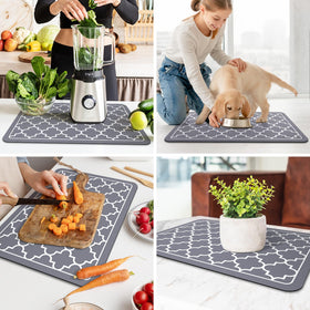 WISELIFE dish drying mat can be cut to fit any space.