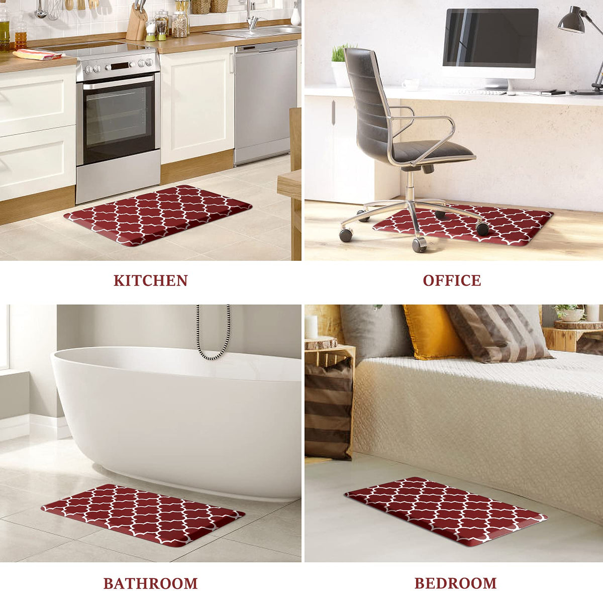 WISELIFE easy-clean mat helps maintain a fresh kitchen or workspace.