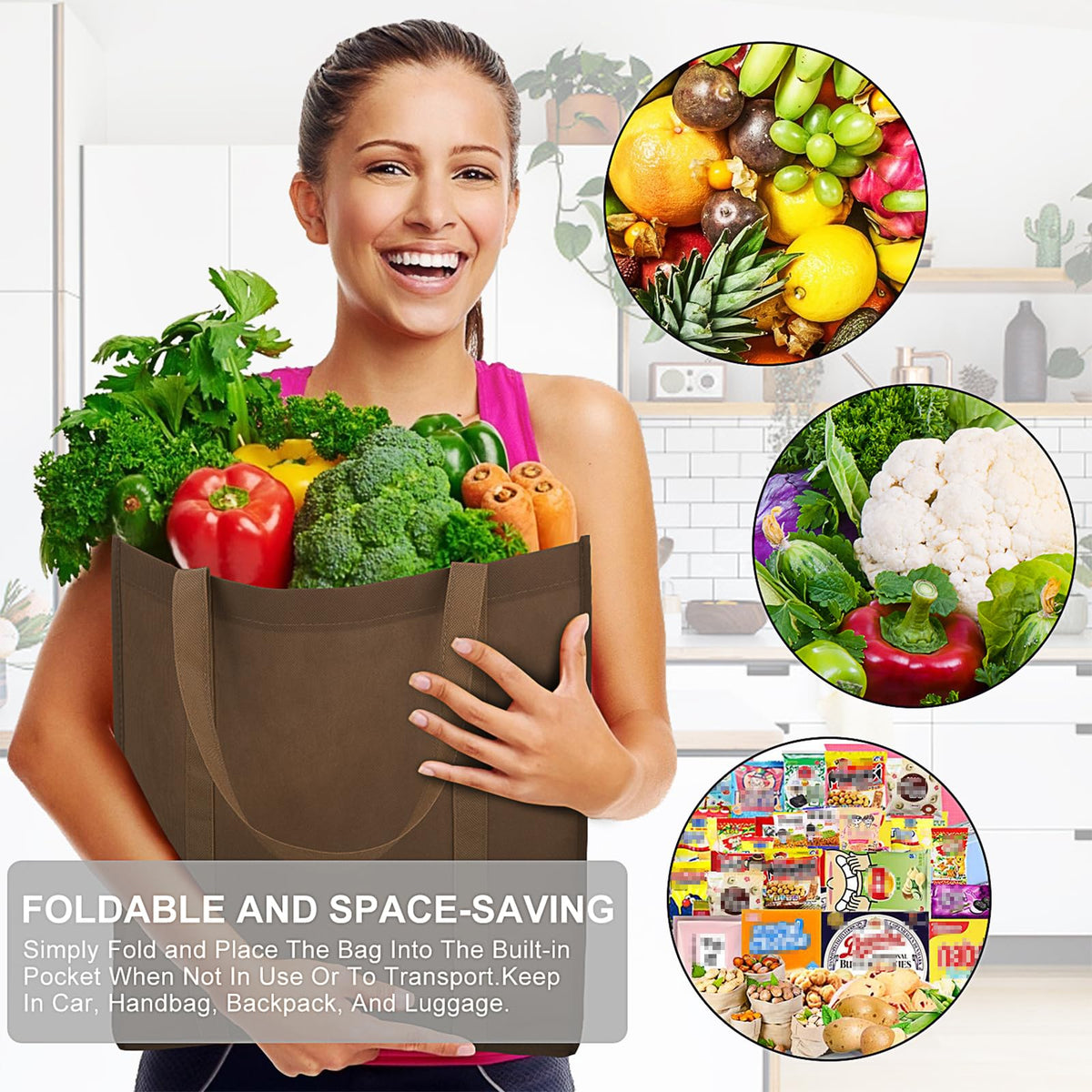 WISELIFE eco-produce bags ideal for groceries and farmers markets