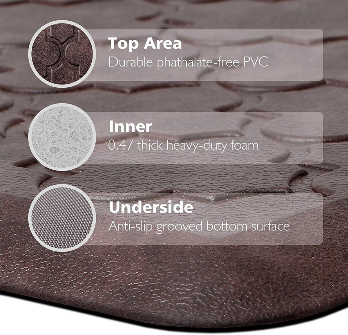 WISELIFE neutral brown color blends with kitchen décor