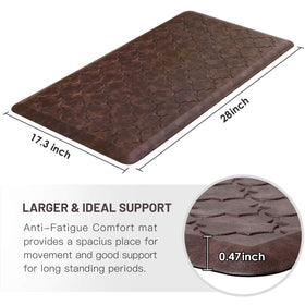 WISELIFE kitchen mat non-slip backing stays securely in place.