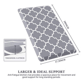 WISELIFE kitchen mat non-slip bottom provides stability on wet floors.