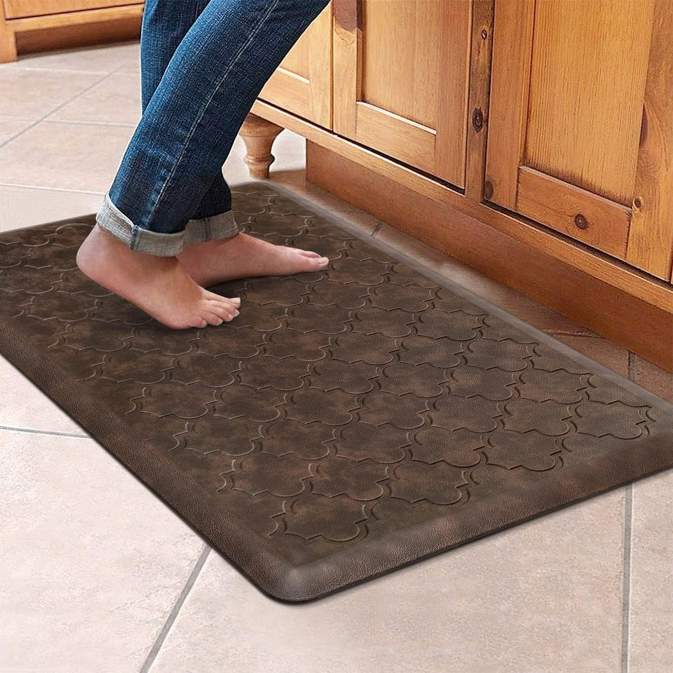 WISELIFE kitchen mat with thick foam comfort for standing tasks.
