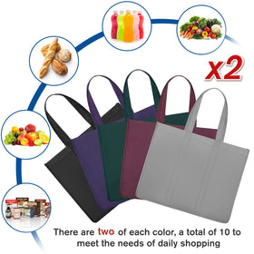 WISELIFE reusable bag holds up to 50 lbs for groceries and essentials