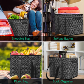 WISELIFE two-pack bags open flat for easy loading.
