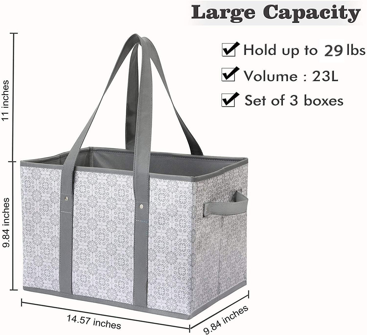 WISELIFE bags reinforced with rivets for heavy loads.