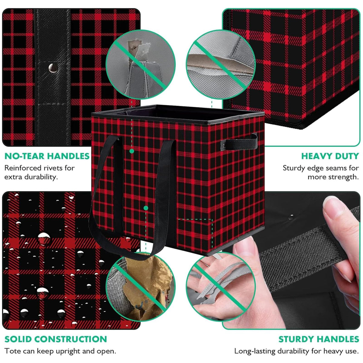 WISELIFE rigid-structure grocery box keeps its shape during use.