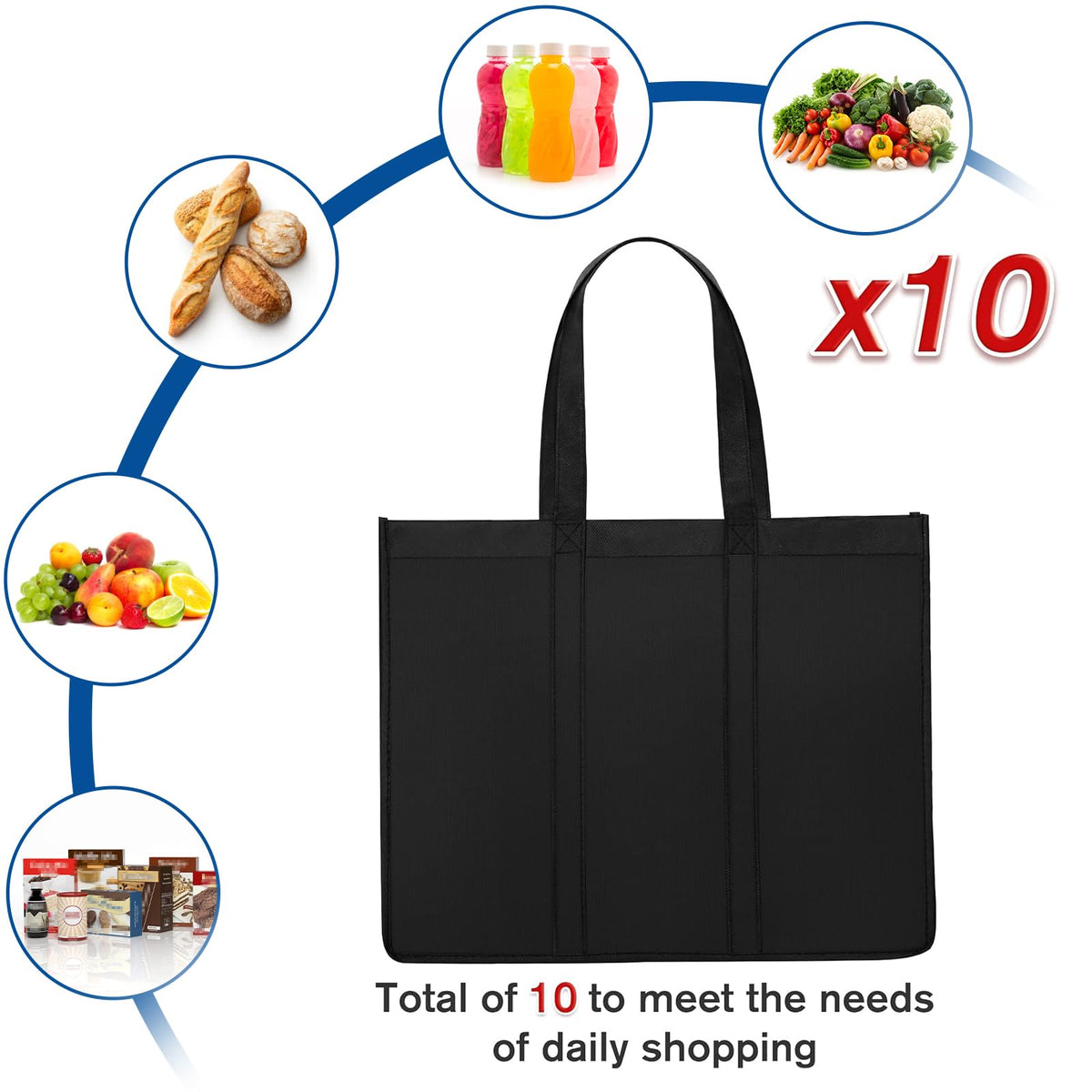 WISELIFE sturdy rip-stop fabric highlights durability for daily errands