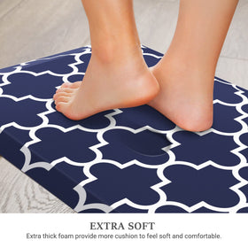 WISELIFE waterproof kitchen mat keeps floors dry during cooking and cleaning.