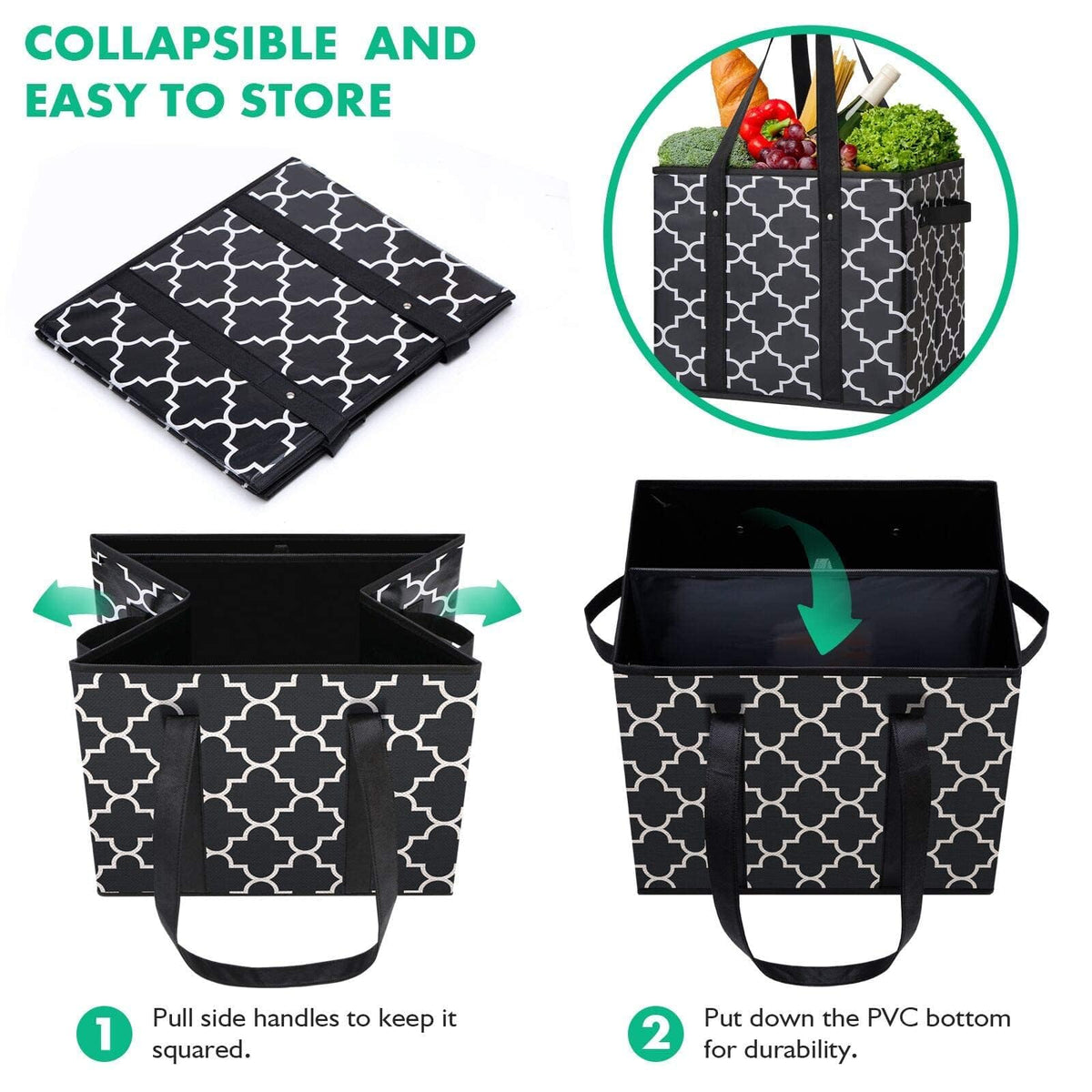WISELIFE easy-grip handles and shoulder straps for comfortable carrying.