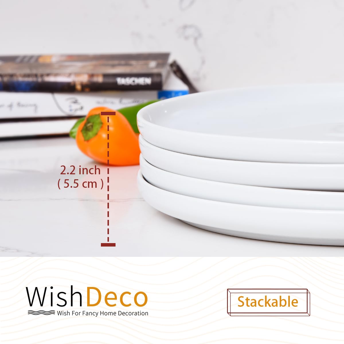 WishDeco plates are lead-free and cadmium-free for safe serving.