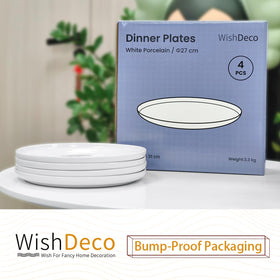 WishDeco plates stack neatly, saving cabinet space.